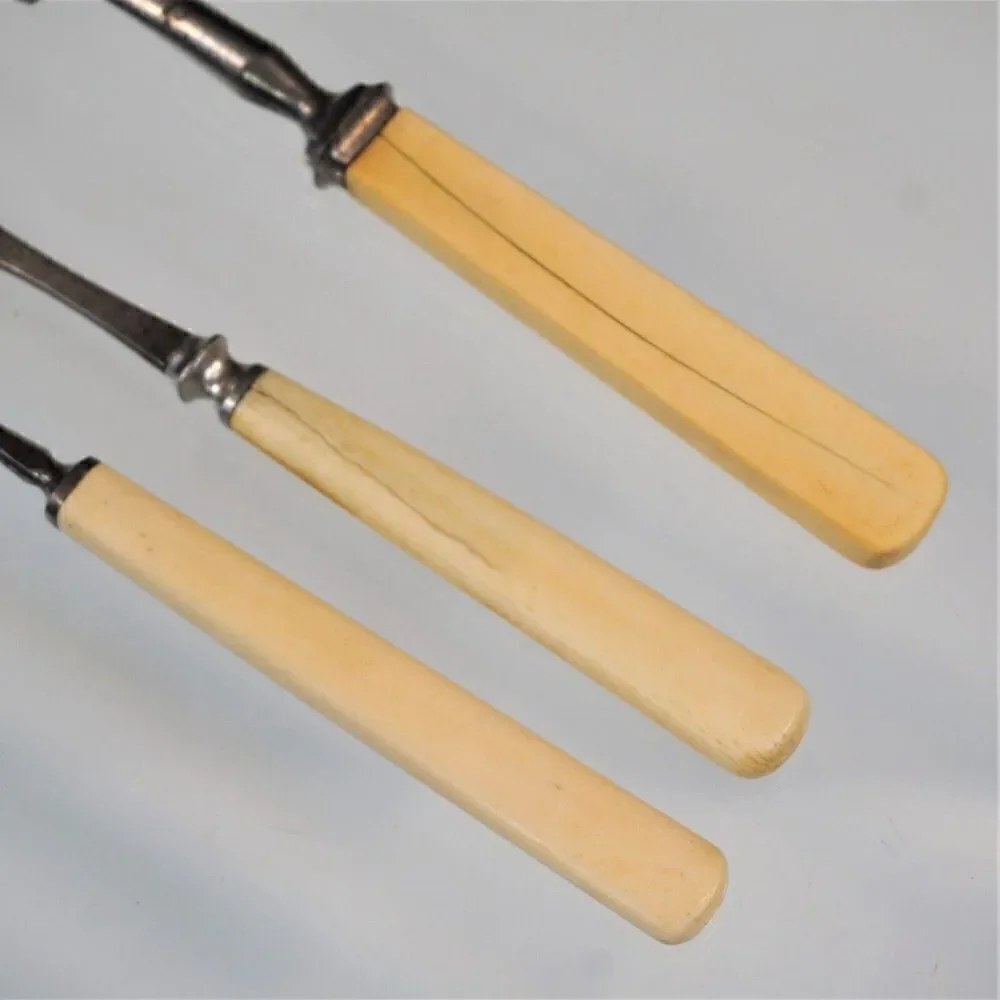 Antique 2 Nut Picks And 1 Fork Bakelite Handles Grandmas Kitchen